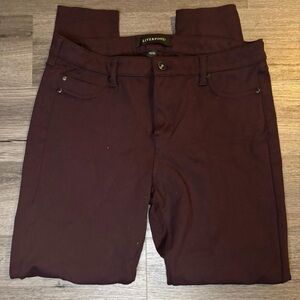 Liverpool Wine Stretch Skinny Pants